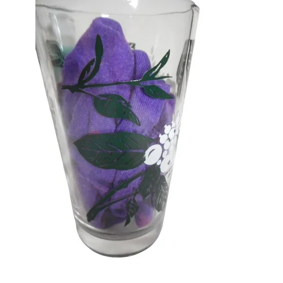 MCM Peanut Butter Drinking Juice Glass Tumbler Snowberrys Estate find 5" - Picture 5 of 6